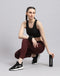 Women Black Solid Sports Bra